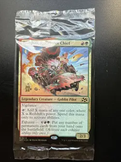 FOIL Redshift, Rocketeer Chief PRERELEASE Promo MTG Aetherdrift SEALED - Image 1
