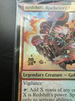 FOIL Redshift, Rocketeer Chief PRERELEASE Promo MTG Aetherdrift SEALED - Image 2