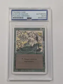 Regeneration* Revised MTG Signed by artist Quinton Hoover PSA Authentication - Image 1