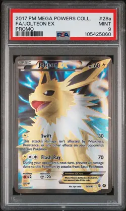 Pokemon Jolteon EX 28a/83 PSA 9 Mint XY Mega Powers Collection Alt Art Promo FA - Image 1