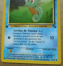 Horsea 49/62 Common Non-Holo Portuguese 1st Edition Fossil Set Pokemon LP - Image 5