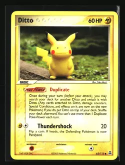 Pokemon DITTO 63/113 Pikachu (2005 Delta Species) LP/NM - Image 1