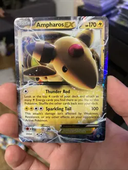 Pokemon TCG Ampharos EX 27/98 Ultra Rare Ancient Origins - Image 1