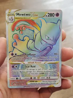 Mewtwo VSTAR 79/78 Rainbow Secret Rare Full Art Pokemon + Holo Extras - Image 2
