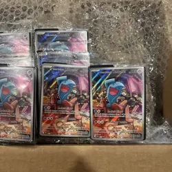 Pokemon TCG Team Rockets Wobbuffet 203 Destined Rivals ETB Promo (Sealed) 10 Lot - Image 3
