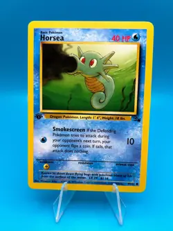 Pokemon TCG Horsea Fossil 49/62 Regular 1st Edition Common NM - Image 1