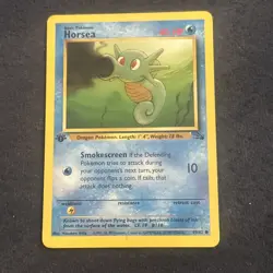 Pokemon TCG WoTC Horsea 49/62 Fossil First Edition Vintage Lightly Played LP+ - Image 3