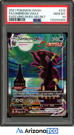 Pokemon 2021 Umbreon VMAX 215/203 Alt Art Evolving Skies GEM MINT PSA 10 - Image 1