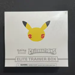 Pokemon Celebrations ETB Elite Trainer Box 25th Anniversary SEALED - Image 1