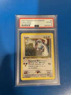 2000 POKEMON NEO GENESIS 1ST ED #9 LUGIA-HOLO PSA 6 - Image 3