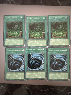 Yu-Gi-Oh! Giant Trunade, Mystical Space X3 Retro Pack RP01-EN056 Near Mint - Image 1