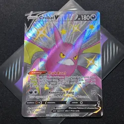 Crobat V SWSH098 SWSH: Sword & Shield Promo Cards Holo Full Art NM - Image 1