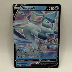 Glaceon V 038/159 Crown Zenith Holo Ultra Rare Pokemon Card TCG English NM - Image 1