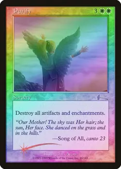 Purify FOIL Urza's Legacy HEAVILY PLD White Rare MAGIC GATHERING CARD ABUGames - Image 1