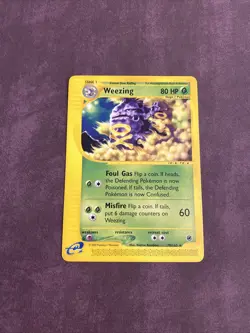 Weezing 70/165 RARE Pokemon Expedition E Reader Series Vintage Card TCG NM 2002 - Image 1