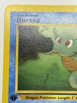 Horsea 49/62 Fossil 1st edition Pokemon Card TCG LP - Image 3