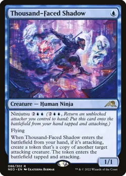Thousand-Faced Shadow (Near Mint NM) MTG Magic - Kamigawa Neon Dynasty - Image 1
