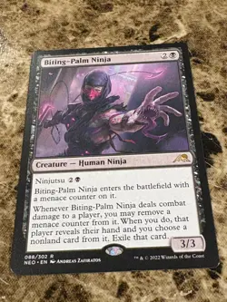 BITING-PALM NINJA Magic MTG Kamigawa: Neon Dynasty - Image 1