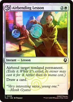 NM Foil Airbending Lesson, MTG, Avatar: The Last Airbender, Magic, 8 - Image 1