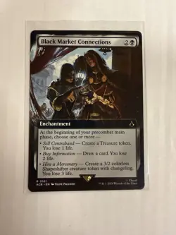 Black Market Connections NM EXTENDED ART MTG! Assassins Creed - Image 1