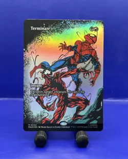 2025 MTG Spider-Man Terminate (Borderless) Instant MAR M 0040 Eternal-Legal Foil - Image 1