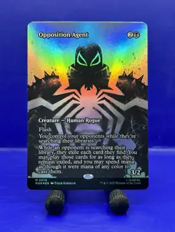 2025 MTG Spider-Man Opposition Agent (Borderless) MAR M 0019 Eternal Legal Foil - Image 1