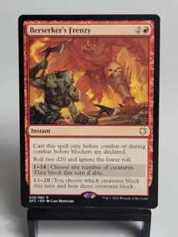 MTG - Commander: Adventures in the Forgotten Realm - Berserker's Frenzy - Image 1