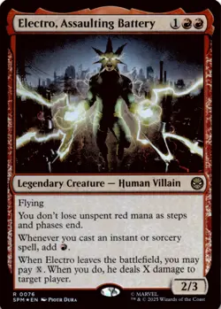 MTG Electro, Assaulting Battery Foil NM Marvel's Spider-Man Magic 76 - Image 1