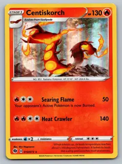 Pokemon TCG Champions Path Centiskorch #10 Holo - Image 1