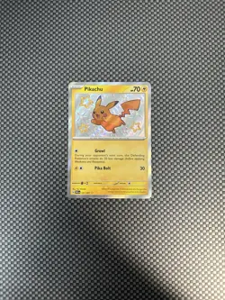 Pikachu 131/091 Paldean Fates Holo Rare Pokemon TCG - Image 1