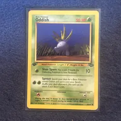 Pokemon TCG WoTC Oddish 58/64 Jungle First Edition Lightly Played LP+ - Image 1