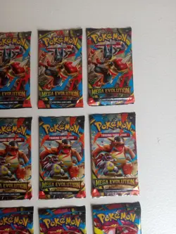 Pokemon Mega Evolution Booster Packs Lot 12 Unopened Factory Sealed - Image 3