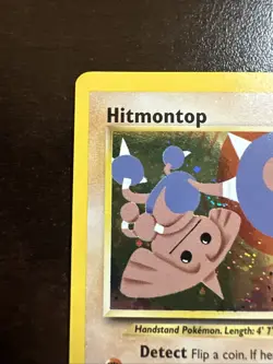 Hitmontop 3/75 Holo Rare Pokemon TCG Neo Discovery WOTC Minor DMG - Image 2
