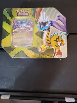 Pokemon TCG Paradox Destinies Raging Bolt ex Tin New / Factory Sealed - Image 1
