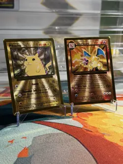 Pokemon 2021 Celebrations Ultra-Premium Collection Charizard and Pikachu Metal - Image 1