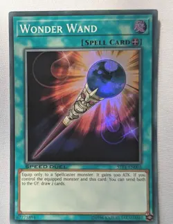 Yugioh-Wonder Wand-Super Rare-Speed Duel-STP1 EN003 - Image 1