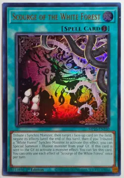 Yugioh Scourge of the White Forest MP25-EN250 Ultra Rare 1st Edition - Image 1