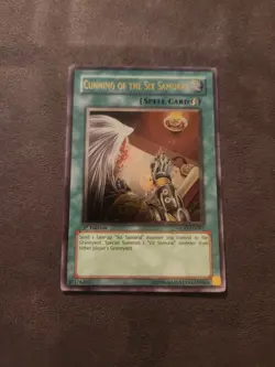 YuGiOh! Cunning Of The Six Samurai GLAS-EN061 Ultimate Rare 1st Ed NM - Image 1