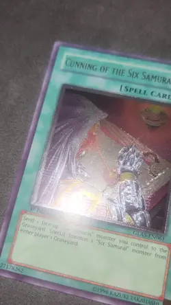 YuGiOh! Cunning Of The Six Samurai GLAS-EN061 Ultimate Rare 1st Ed NM - Image 2