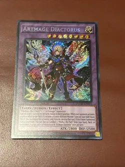 Yugioh! 1x Artmage Diactorus DUAD-EN032 Secret Rare 1st Ed NM - Image 1
