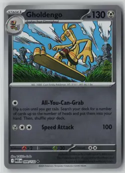 Gholdengo 099/132 Pokemon TCG Mega Evolution Reverse Holo Card (Near Mint) NM 1 - Image 1