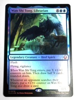 FOIL MTG Avatar Wan Shi Tong, Librarian Magic The Gathering Rare - Image 1