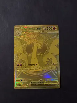 Mega Charizard x Ex 130/094 Phantasmal Flames Gold Card Near Mint - Image 1