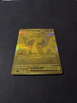 Mega Charizard x Ex 130/094 Phantasmal Flames Gold Card Near Mint - Image 2