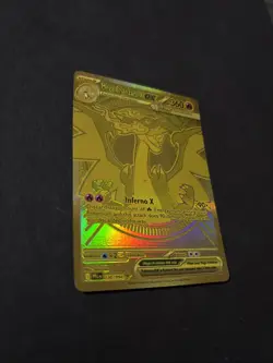 Mega Charizard x Ex 130/094 Phantasmal Flames Gold Card Near Mint - Image 4