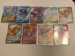 Pokemon TCG Full Art Holo Rare V Mixed Card Lot #1 - Image 1
