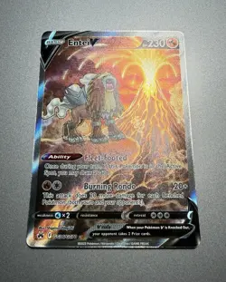 Mint Entei V GG36/GG70 Crown Zenith: Galarian Gallery Holo Pokemon Card MINT - Image 1