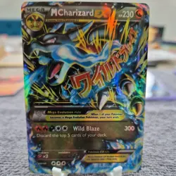 Pokemon MEGA Charizard EX 69/106 Wild Blaze Holographic Card RARE - Image 2
