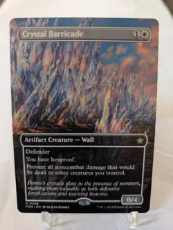 Crystal Barricade (Borderless) Foundations Regular #296 Mint/ NM - Image 1