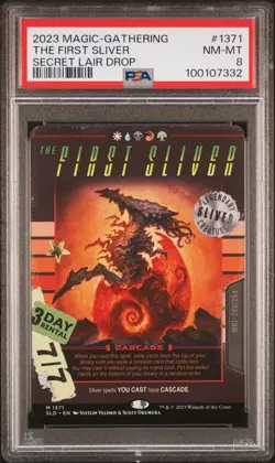 MTG Secret Lair The First Sliver graded PSA 8 - Image 1